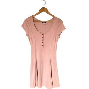 Vintage Wet Seal Dress Y2K Women's Pastel Pink Soft Girl A-line sz Small